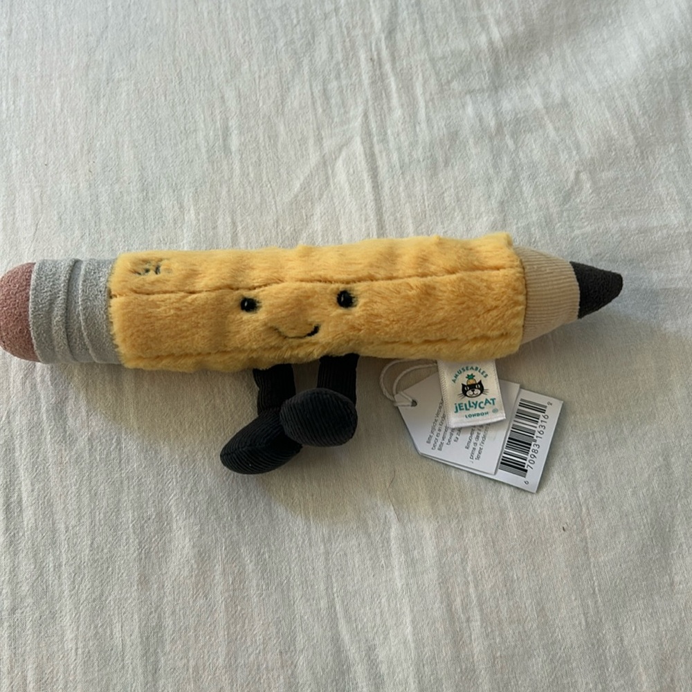 Jellycat Yellow Pencil Stuffed Toy